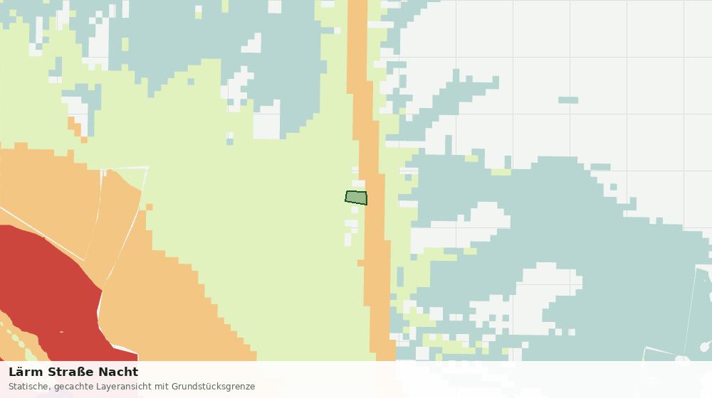 Statische Kartenansicht: Lärm Straße Nacht