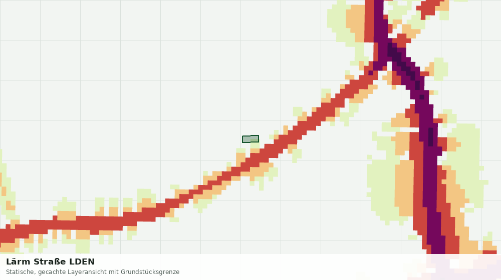 Statische Kartenansicht: Lärm Straße LDEN
