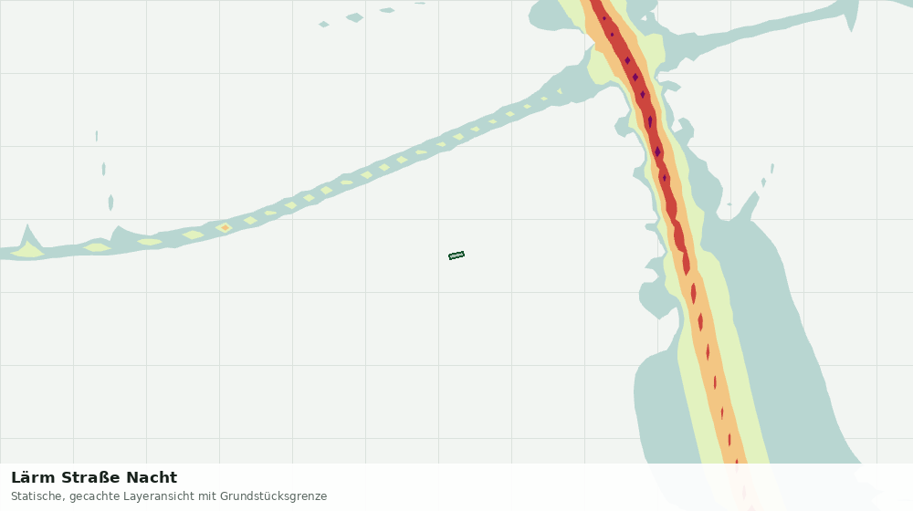 Statische Kartenansicht: Lärm Straße Nacht