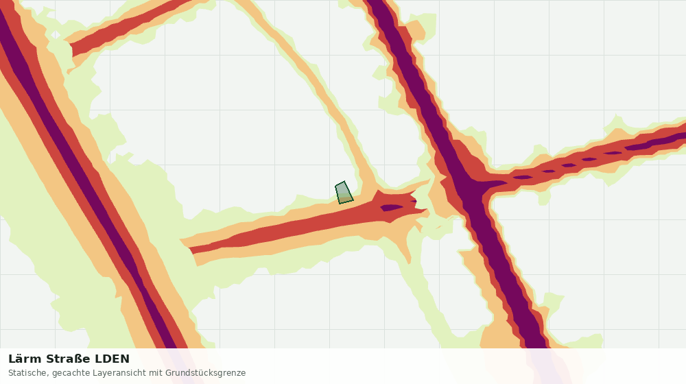 Statische Kartenansicht: Lärm Straße LDEN