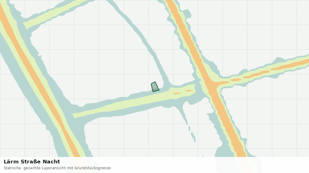 Statische Kartenansicht: Lärm Straße Nacht