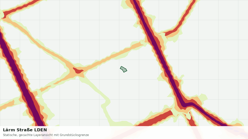 Statische Kartenansicht: Lärm Straße LDEN