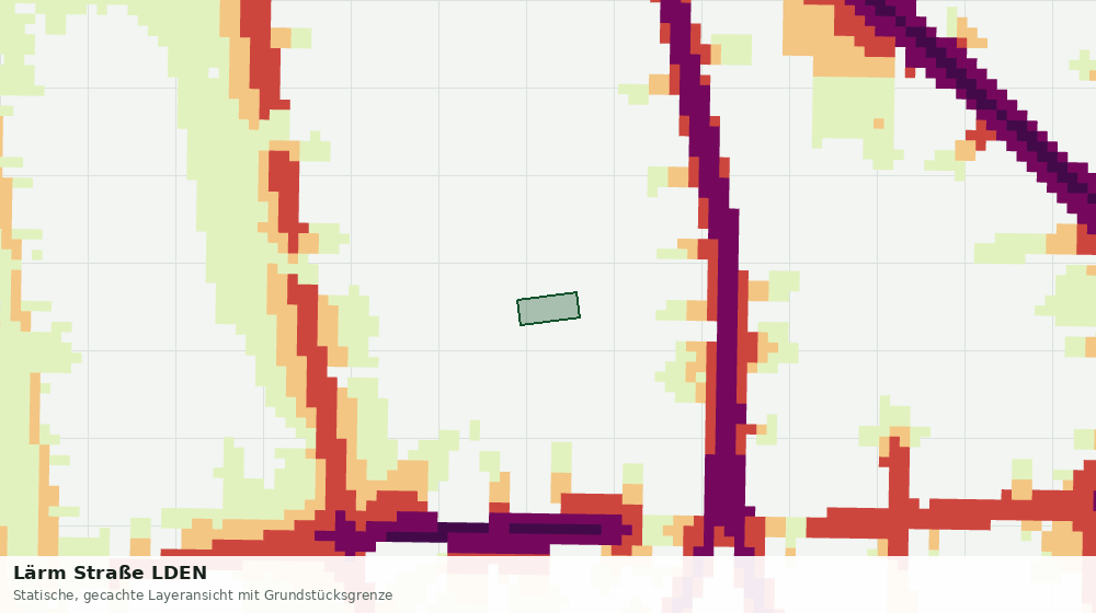Statische Kartenansicht: Lärm Straße LDEN