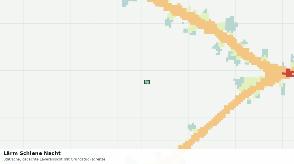 Statische Kartenansicht: Lärm Schiene Nacht