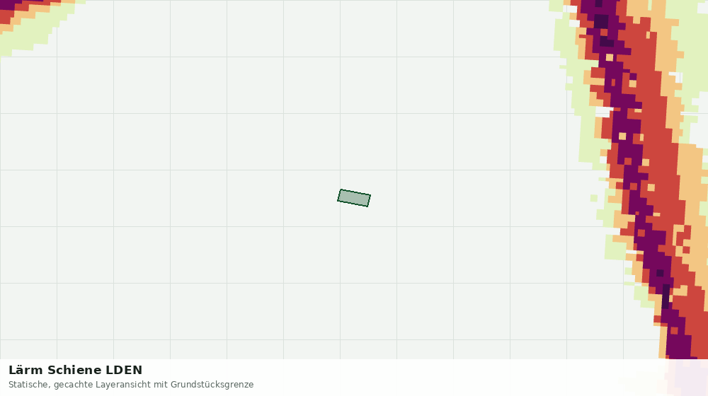 Statische Kartenansicht: Lärm Schiene LDEN