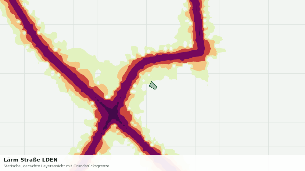 Statische Kartenansicht: Lärm Straße LDEN