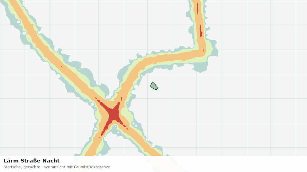 Statische Kartenansicht: Lärm Straße Nacht