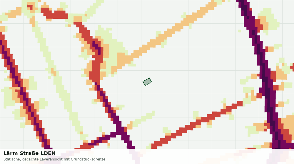 Statische Kartenansicht: Lärm Straße LDEN