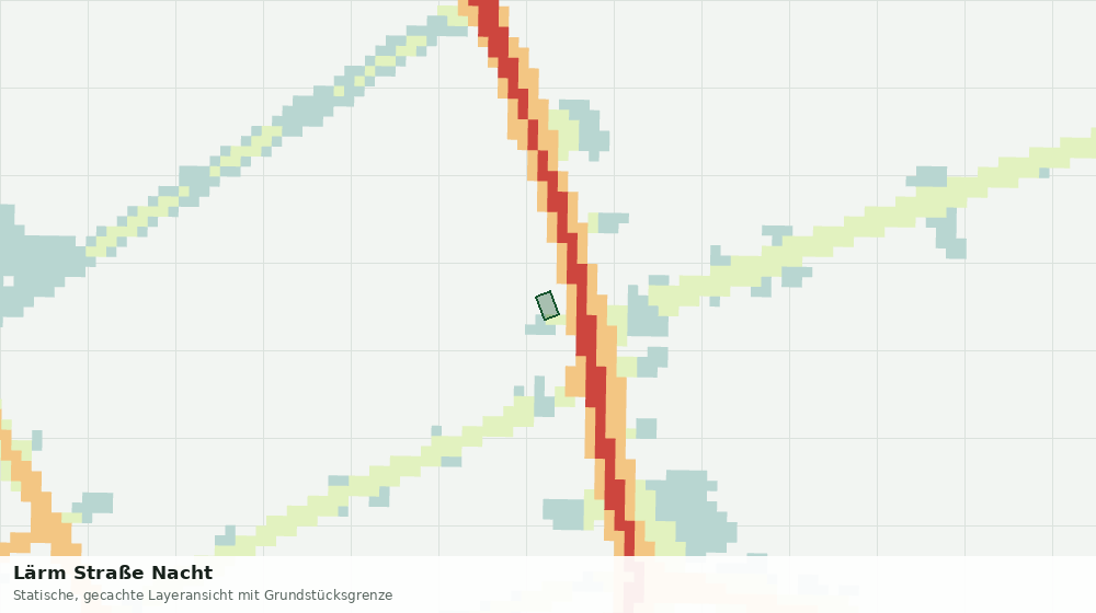 Statische Kartenansicht: Lärm Straße Nacht