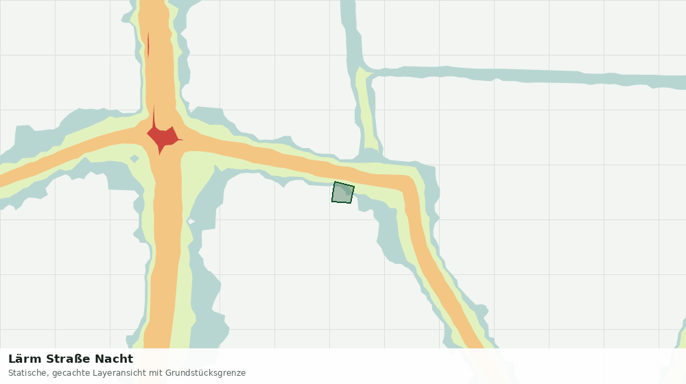 Statische Kartenansicht: Lärm Straße Nacht