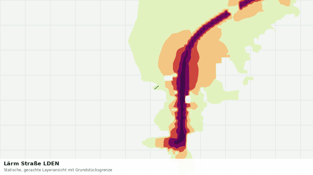 Statische Kartenansicht: Lärm Straße LDEN