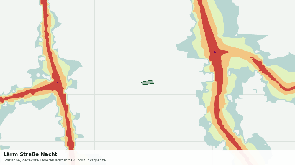 Statische Kartenansicht: Lärm Straße Nacht