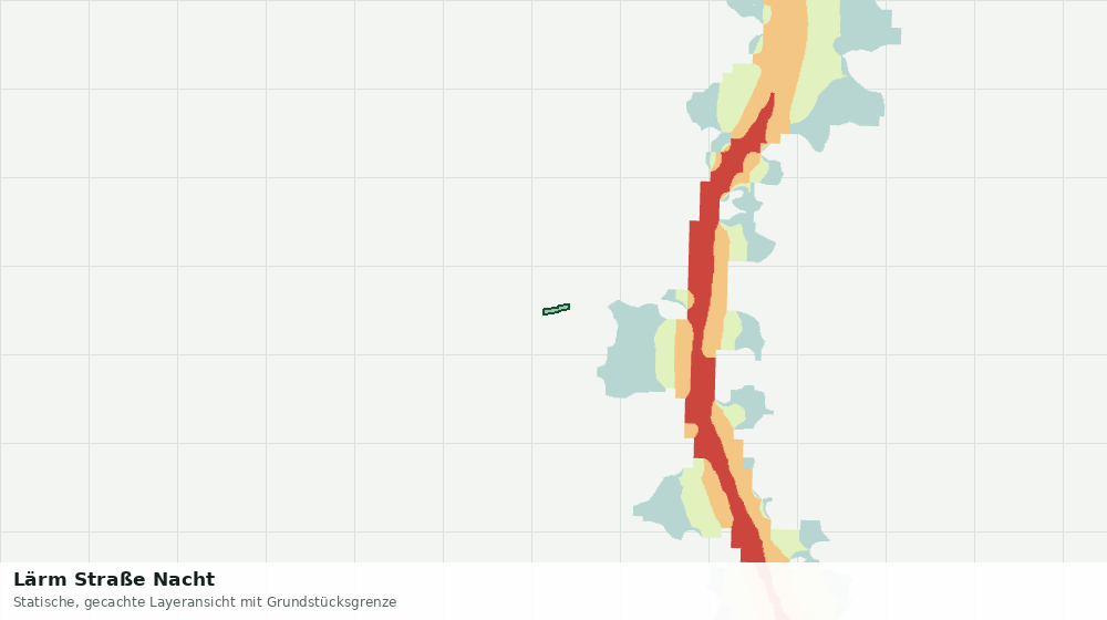 Statische Kartenansicht: Lärm Straße Nacht