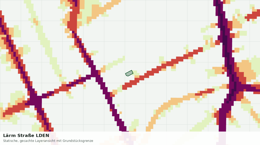 Statische Kartenansicht: Lärm Straße LDEN