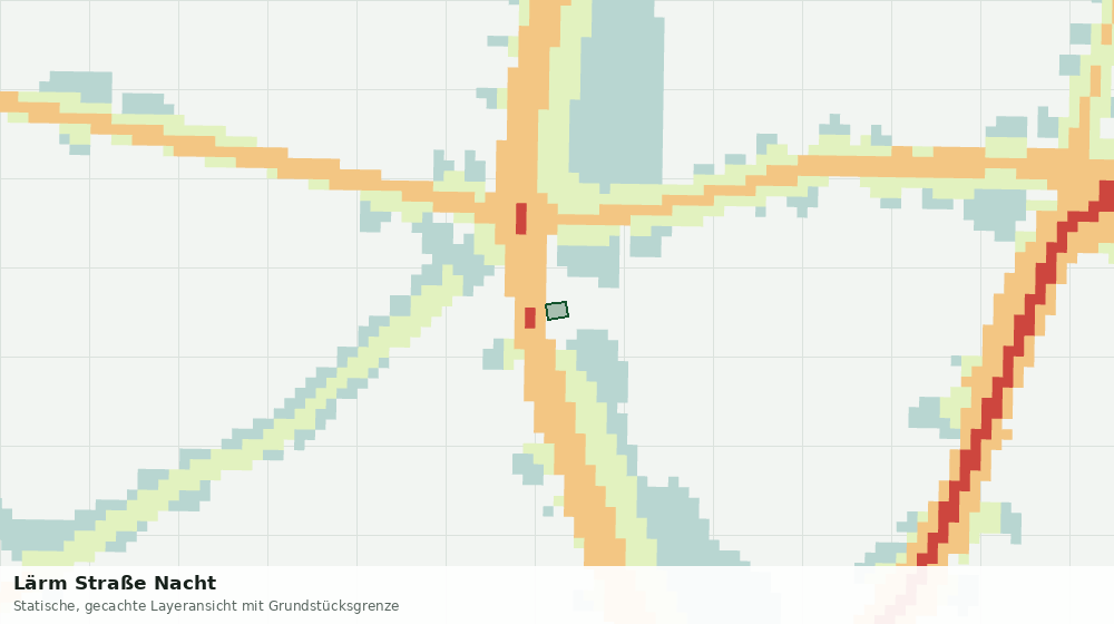Statische Kartenansicht: Lärm Straße Nacht