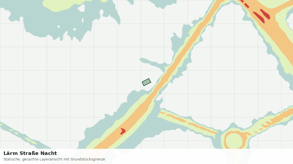 Statische Kartenansicht: Lärm Straße Nacht