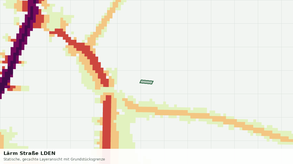Statische Kartenansicht: Lärm Straße LDEN