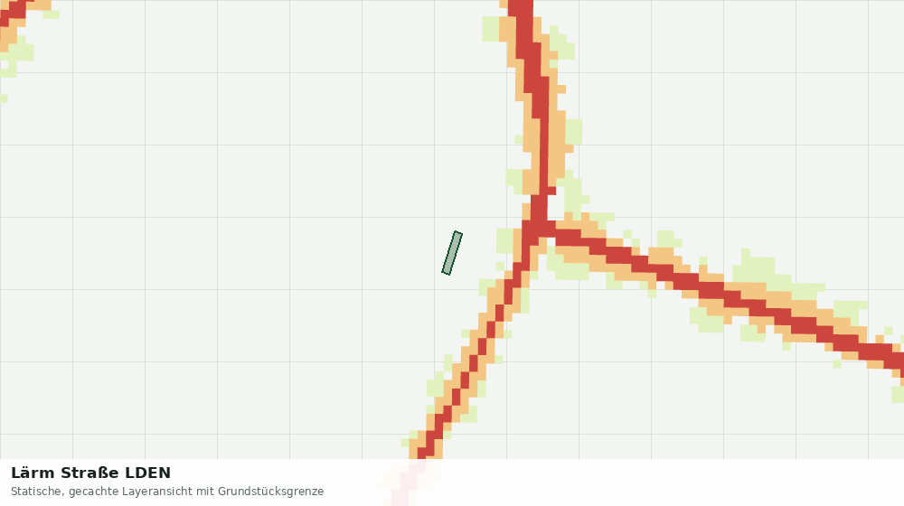Statische Kartenansicht: Lärm Straße LDEN