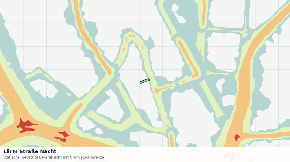 Statische Kartenansicht: Lärm Straße Nacht