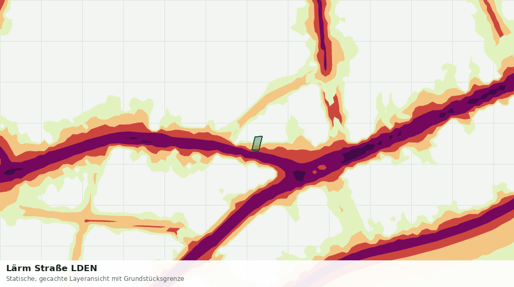Statische Kartenansicht: Lärm Straße LDEN