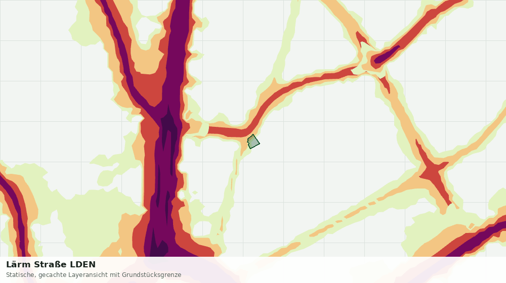 Statische Kartenansicht: Lärm Straße LDEN