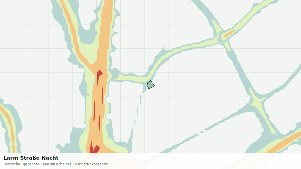 Statische Kartenansicht: Lärm Straße Nacht