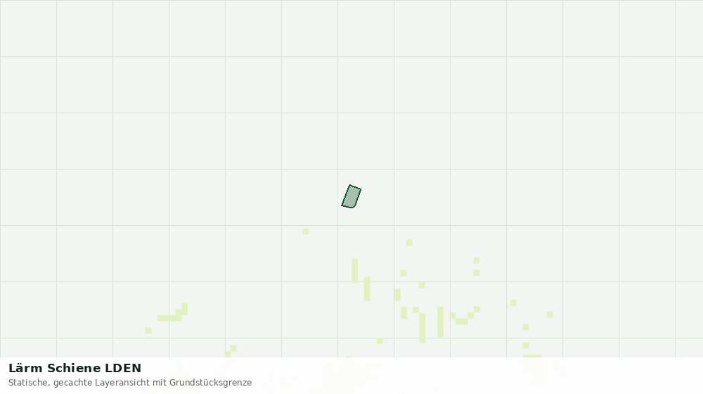 Statische Kartenansicht: Lärm Schiene LDEN