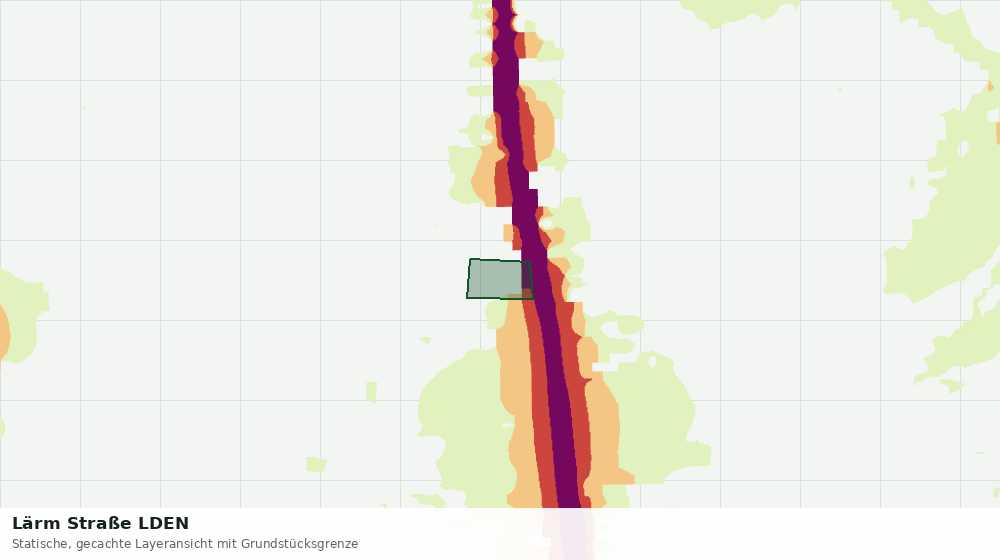 Statische Kartenansicht: Lärm Straße LDEN