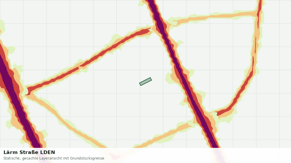 Statische Kartenansicht: Lärm Straße LDEN