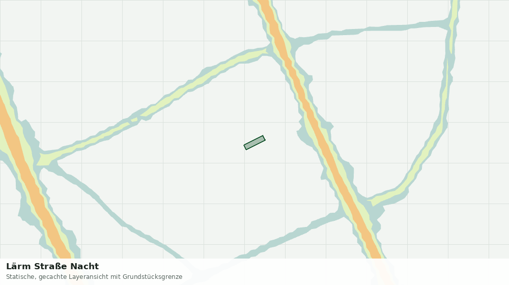 Statische Kartenansicht: Lärm Straße Nacht