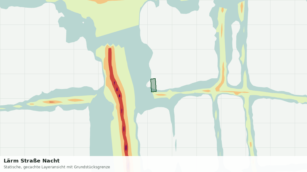 Statische Kartenansicht: Lärm Straße Nacht