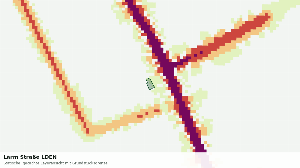 Statische Kartenansicht: Lärm Straße LDEN