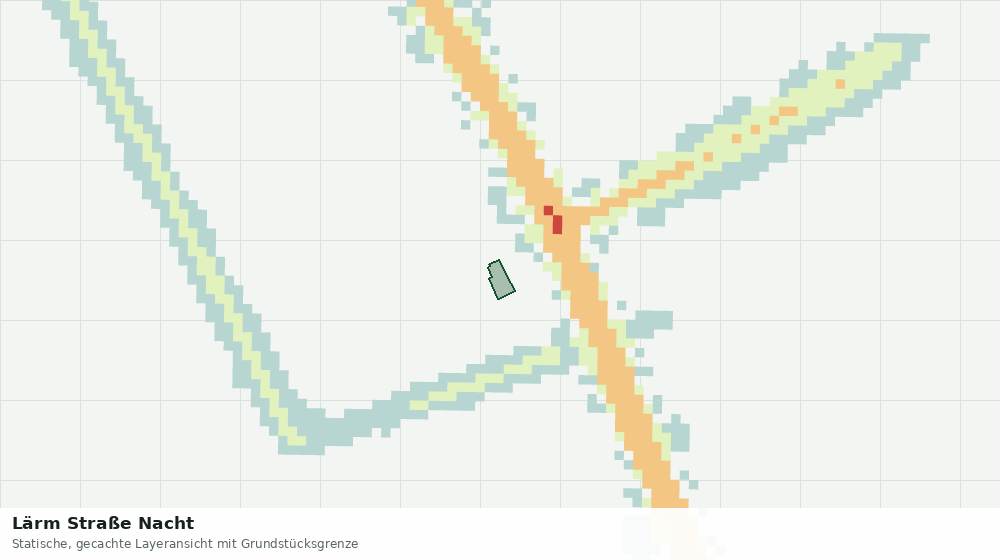 Statische Kartenansicht: Lärm Straße Nacht