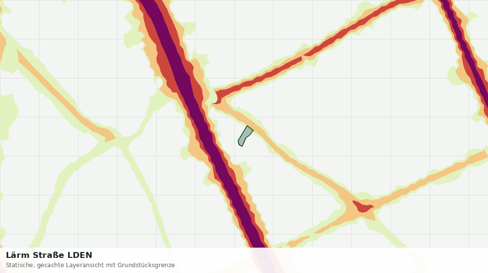 Statische Kartenansicht: Lärm Straße LDEN