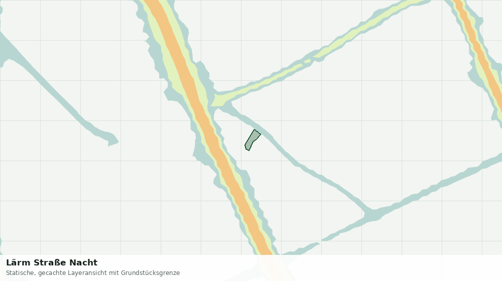 Statische Kartenansicht: Lärm Straße Nacht