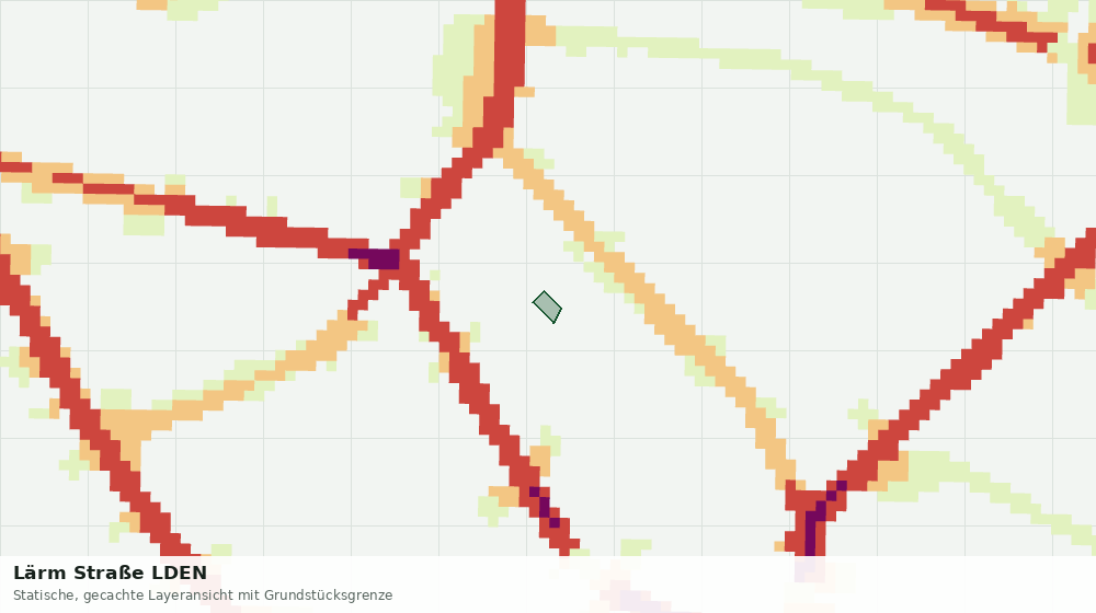 Statische Kartenansicht: Lärm Straße LDEN