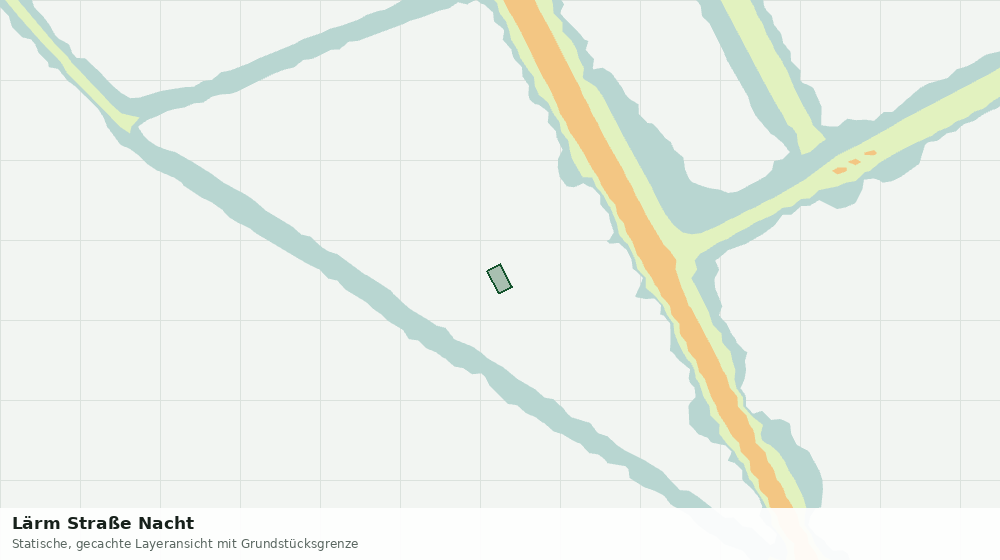 Statische Kartenansicht: Lärm Straße Nacht