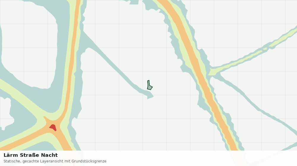 Statische Kartenansicht: Lärm Straße Nacht