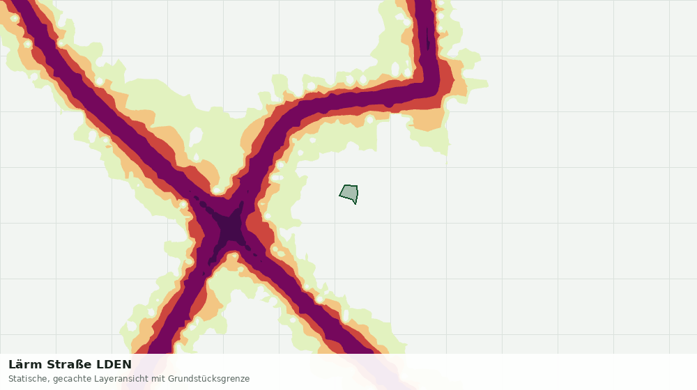 Statische Kartenansicht: Lärm Straße LDEN