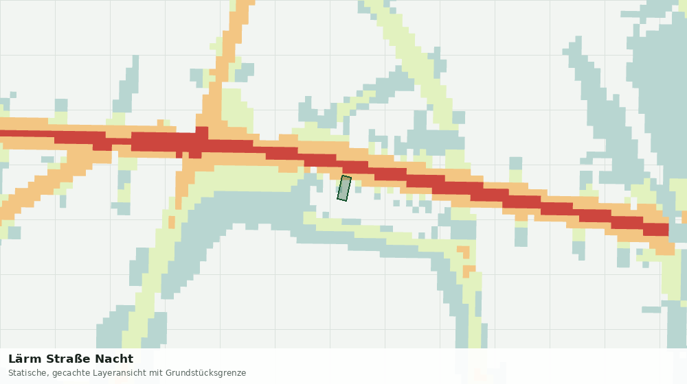 Statische Kartenansicht: Lärm Straße Nacht