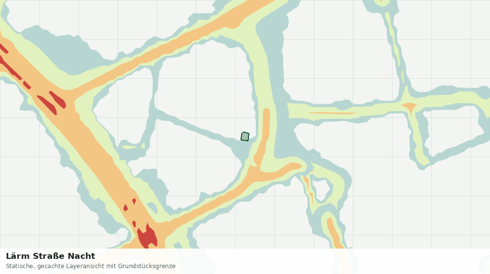 Statische Kartenansicht: Lärm Straße Nacht