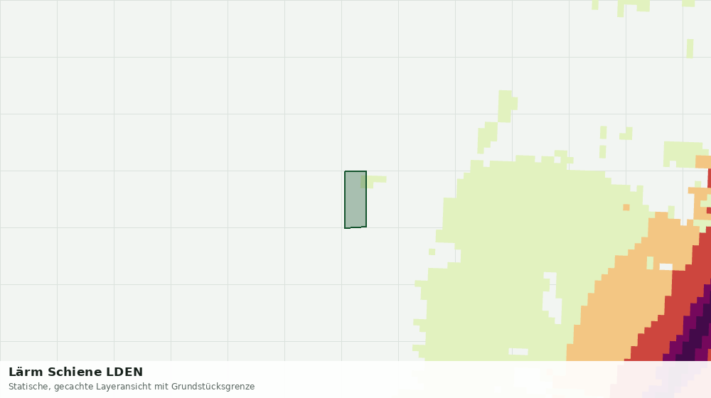 Statische Kartenansicht: Lärm Schiene LDEN