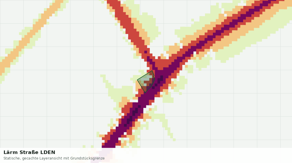 Statische Kartenansicht: Lärm Straße LDEN