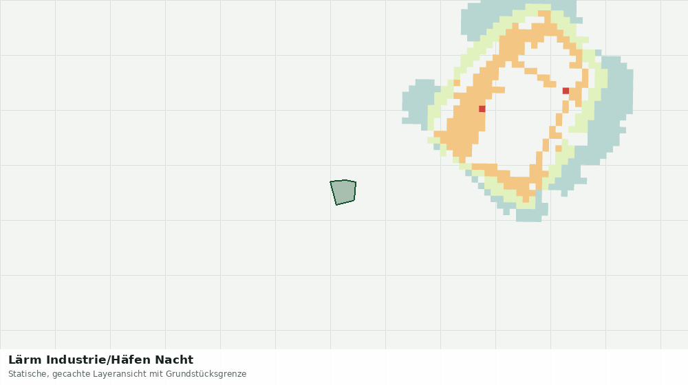 Statische Kartenansicht: Lärm Industrie/Häfen Nacht