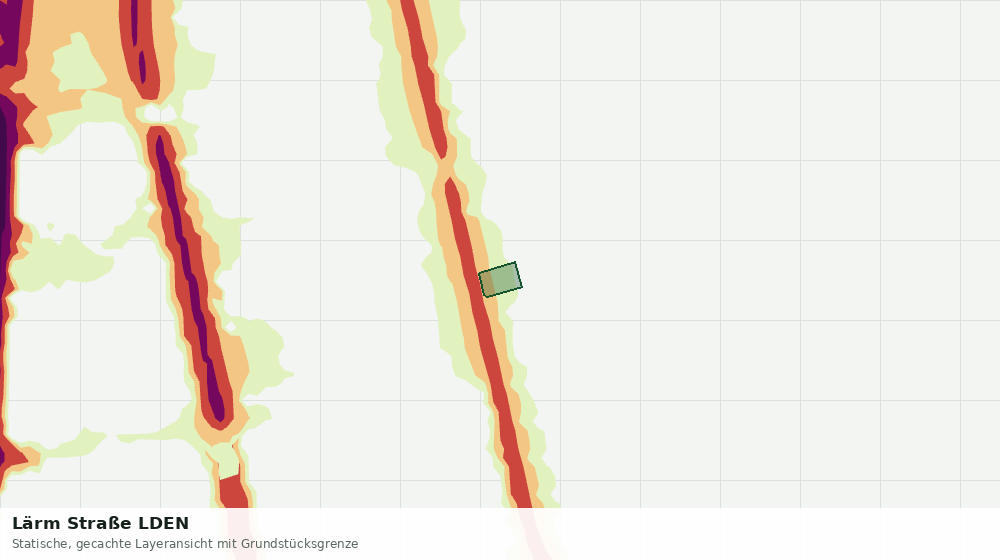 Statische Kartenansicht: Lärm Straße LDEN