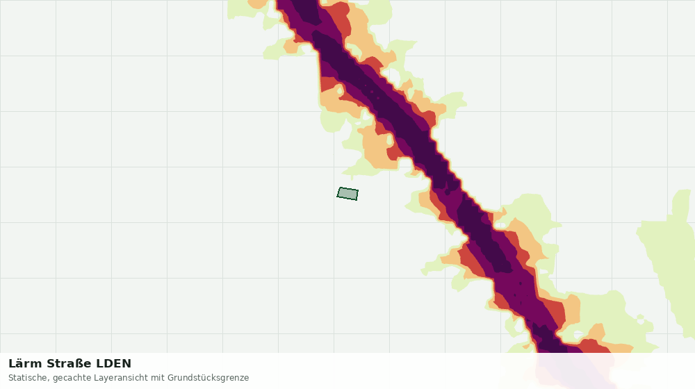 Statische Kartenansicht: Lärm Straße LDEN