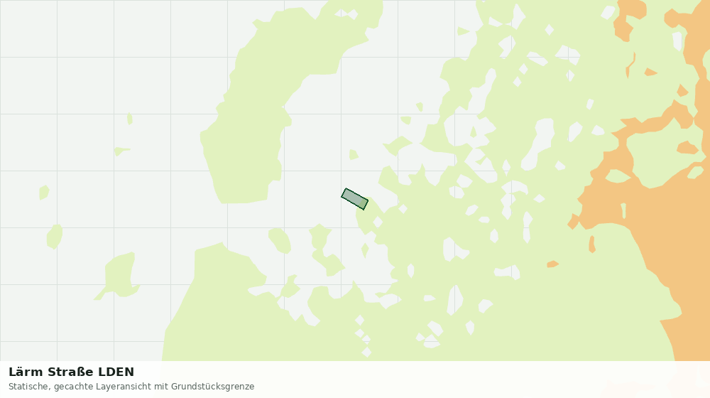 Statische Kartenansicht: Lärm Straße LDEN