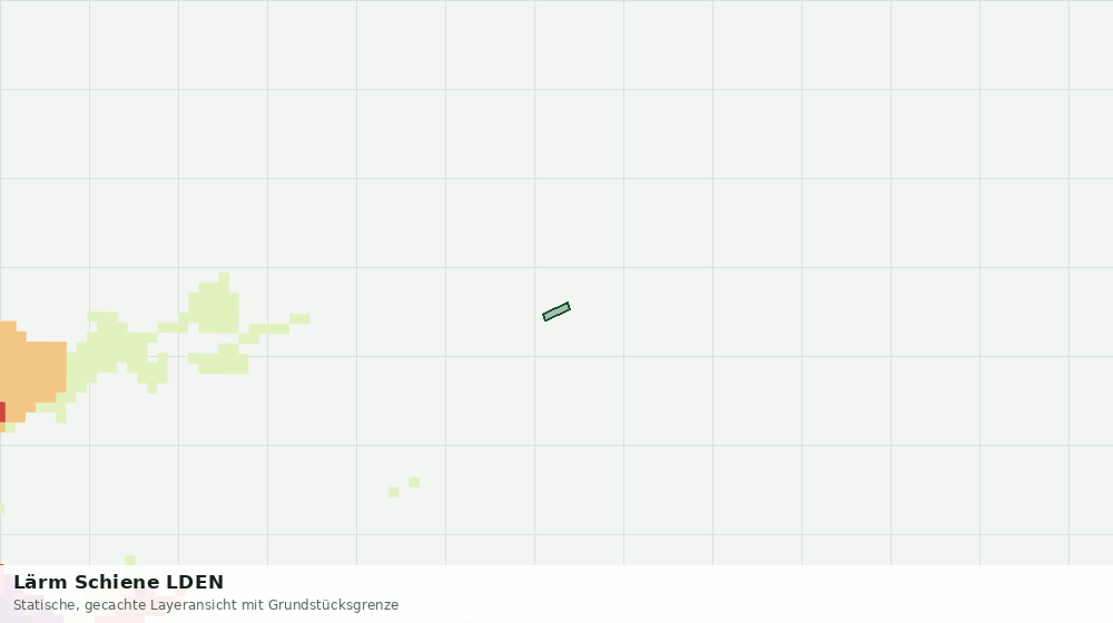 Statische Kartenansicht: Lärm Schiene LDEN