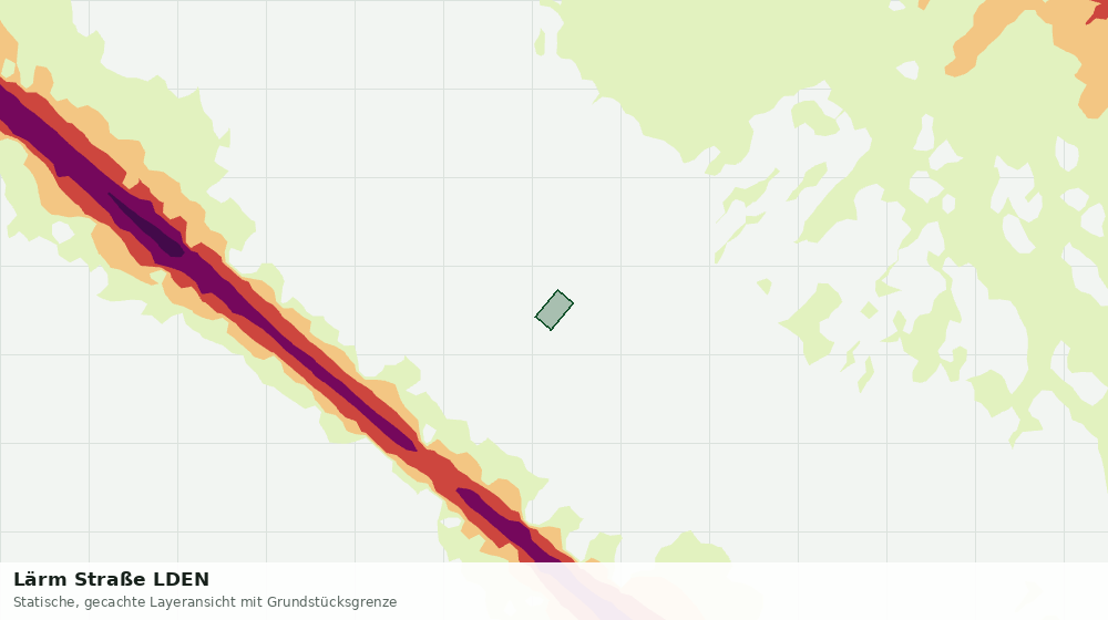 Statische Kartenansicht: Lärm Straße LDEN