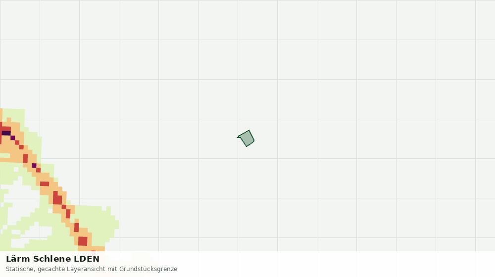 Statische Kartenansicht: Lärm Schiene LDEN